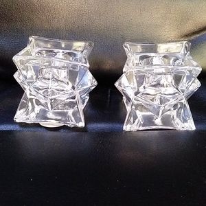 Crystal candlestick holder